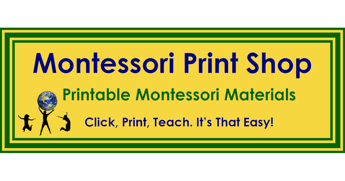 Printable Montessori Materials by Montessori Print Shop